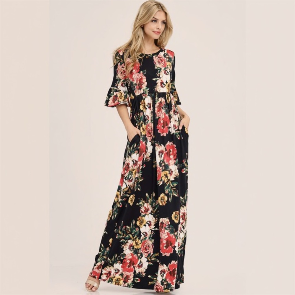 Floral maxi dress